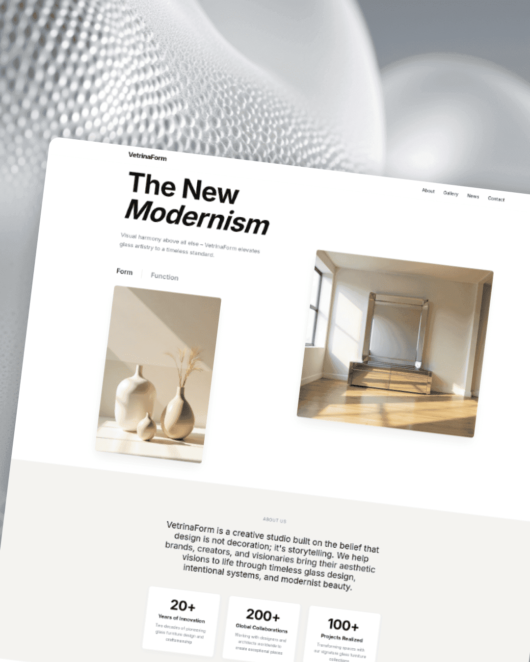 Vetrina Form Glass Furniture